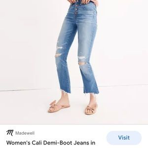 Madewell Cali Demi Boot Jean